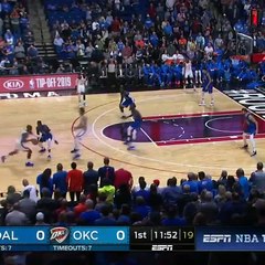 Quand Steven Adams et Boban Marjanovic s'échangent des 3-points