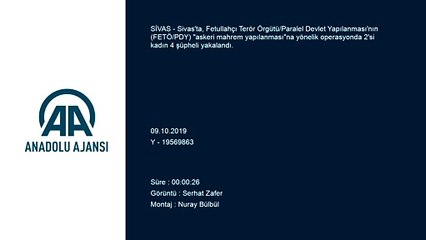 FETÖ'nün 'askeri mahrem yapılanması'na yönelik operasyon - SİVAS