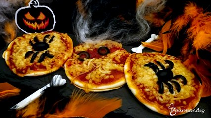 Recette : Mini pizza d'Halloween