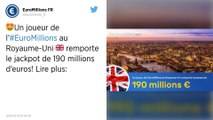 Euromillions: un Britannique remporte le jackpot de 190 millions d'euros