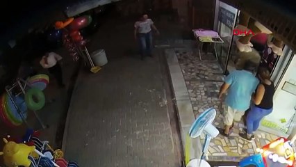 Bahçelievler’de mahallelinin çekiçli “Gürültü dayağı” kamerada