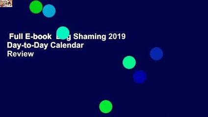 Full E-book  Dog Shaming 2019 Day-to-Day Calendar  Review