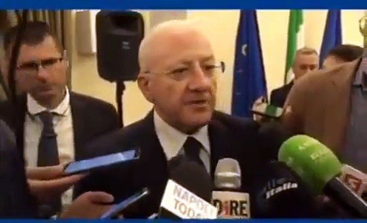 Campania, De Luca Il nostro Piano Lavoro da estendere a tutte le Regioni (08.10.19)