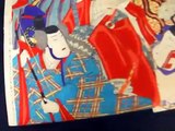 Japanese art ukiyoe kabuki 1901 江戸風俗画　歌舞伎 浮世絵　３枚綴り　 明治3４年