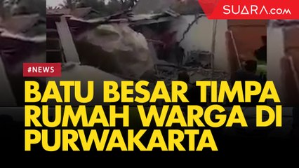 7 Rumah dan Satu Sekolah Tertimpa Batu Besar akibat Aktivitas Blasting di Purwakrta