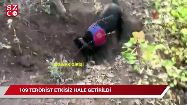 Terör örgütünün kış üslenmesi yerle bir edildi: 109 terörist etkisiz hale getirildi