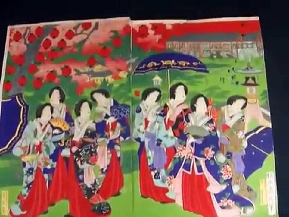 ukiyoe bijinga nishikie 浮世絵 錦絵　美人画　楊州周延筆