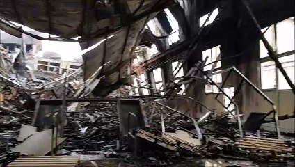 Les images de Bel Air Camp au lendemain de l'incendie