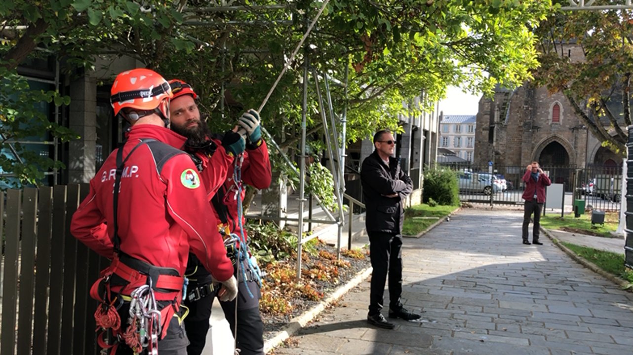 Exercice du Grimp sur une grue