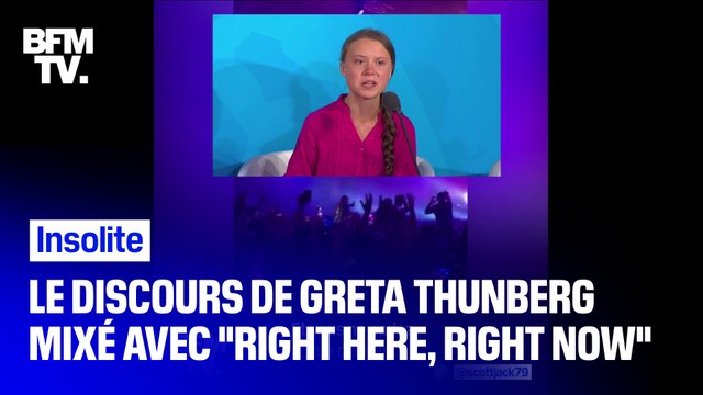 En tournée en Angleterre, Fatboy Slim a remixé son tube Right here, right now avec le discours de Greta Thunberg à l'ONU