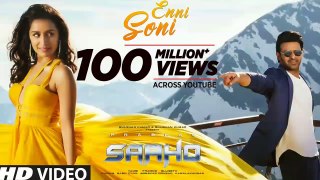 Saaho: Enni Soni Song | Prabhas, Shraddha Kapoor | Guru Randhawa, Tulsi Kumar | Lyrical: Enni Soni Song Enni Soni (Full Video Song)