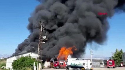 Antalya'da soğuk hava deposunda yangın