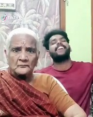 டிக் டாக்கில் பட்டையை கிளப்பும் பாட்டி-வீடியோ