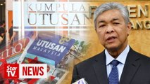 Zahid says frozen Umno accounts cause Utusan’s closure