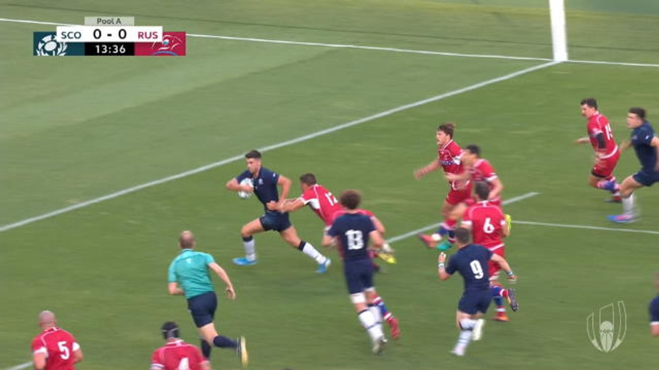 Scotland thrash Russia to stay in contention