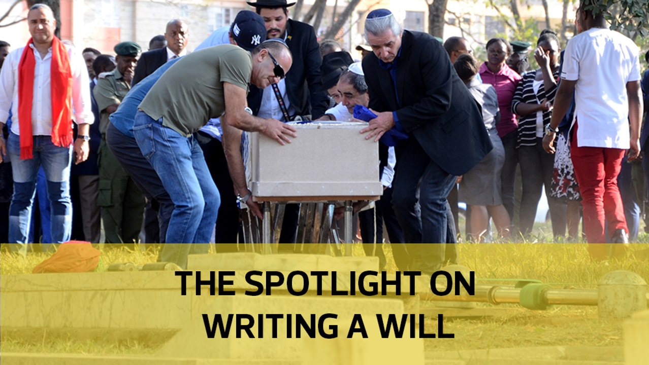 The spotlight on writing a will