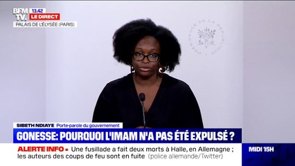 Sibeth Ndiaye sur l'IOQTF de l'ancien imam de Gonesse: "Il faut laisser la justice de notre pays agir dans le calme et la sérénité"