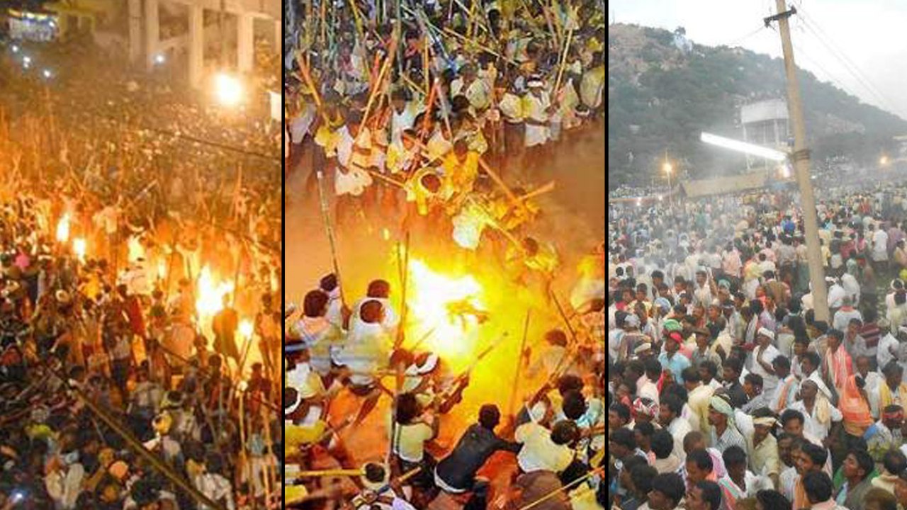 కర్రల సమరంలో నలుగురి పరిస్థితి విషమం