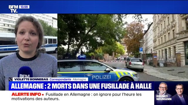 Deux morts dans une fusillade devant une synagogue à Halle (Allemagne),un suspect arrêté