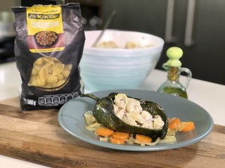 Caracol Azteca en chile poblano - Cocina con Conexión