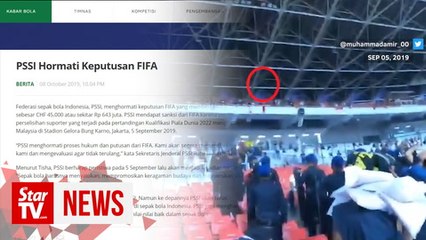 Indonesia slapped with US$45,000 fine over football crowd trouble