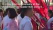 North Koreans celebrate Kim Jong Il anniversary