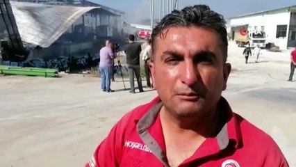 Antalya'da soğuk hava deposu yangını