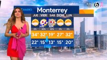 El pronóstico del tiempo con Pamela Longoria Miércoles, 9 de octubre de 2019. @pamelaalongoria #Mexico #Monterrey #Aguascalientes