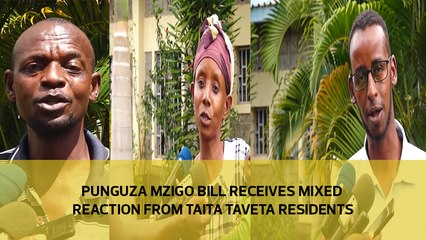 Punguza Mzigo Bill receives mixed reactions from Taita Taveta residents
