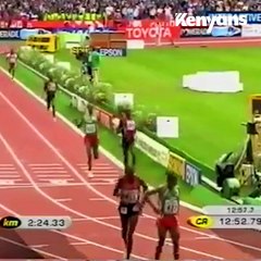 Eliud Kipchoge outsprints El Guerrouj to win gold at the 2013 World Championships