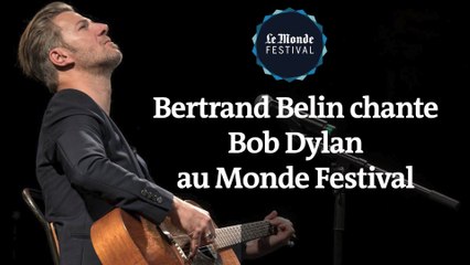 Bertrand Belin chante Bob Dylan au Monde Festival