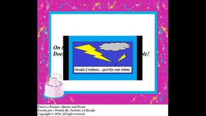 On the day of my birthday, does not lack false and envious people! [Quotes and Poems]