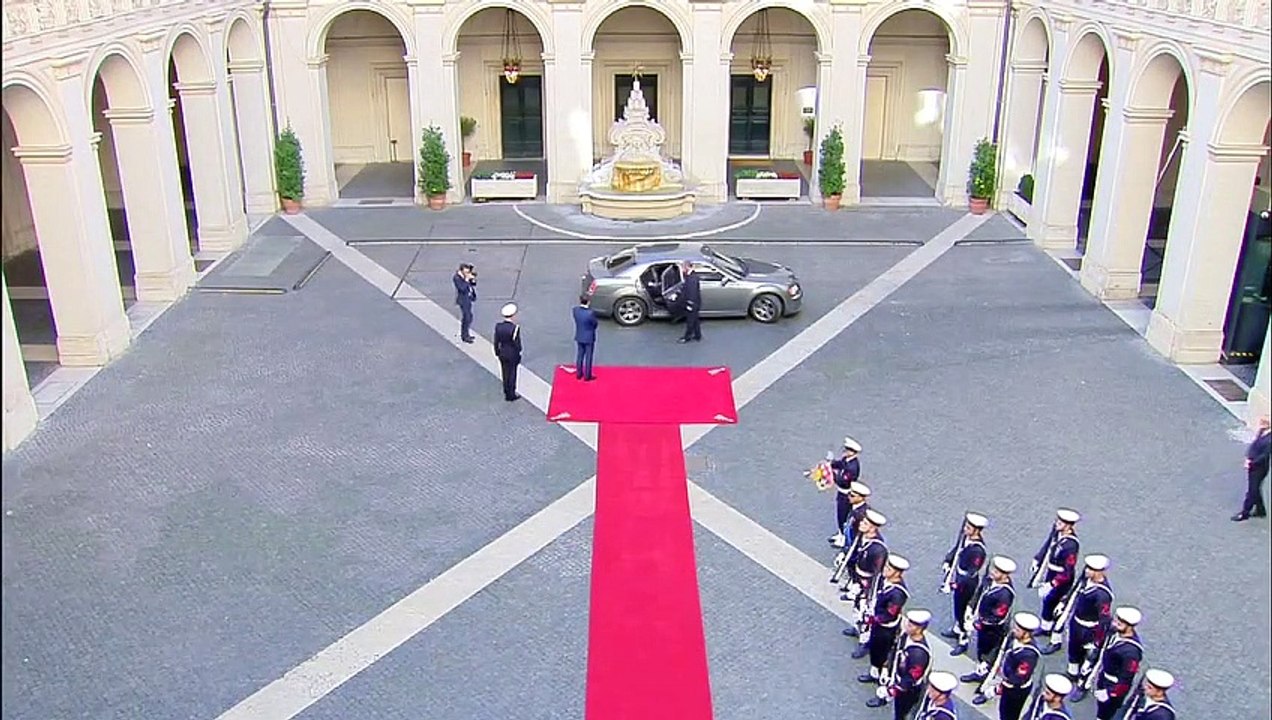 Roma - Conte riceve il Segretario Generale della Nato a Palazzo Chigi (09.10.19)