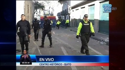 Así luce el centro histórico de Quito tras manifestaciones