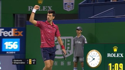 Shanghai - Djokovic passe l'obstacle Shapovalov