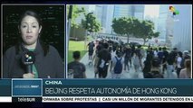 Hong Kong no descarta pedir ayuda a Beijing para controlar protestas
