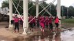 Flash-mob pour Octobre rose à Saint-Dié-des-Vosges
