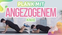 Plank mit angezogenem Knie - Besser gesund Leben