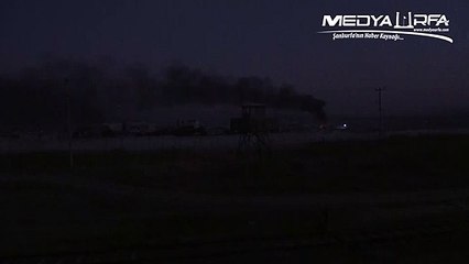 PKK YPG liler Lastik Yaktı