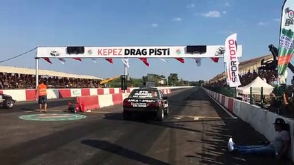 BMW E30 Turbo  & Honda Civic Drag Race Antalya Turkey