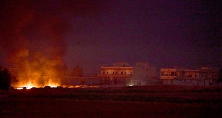Tel Abyad'daki terör hedefleri roketatar ve obüslerle vuruluyor