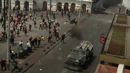 Tenso inicio de la jornada de paro nacional en Ecuador