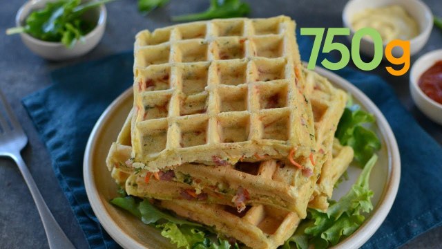 Recette de gaufres pour faire manger des légumes à vos enfants - 750g