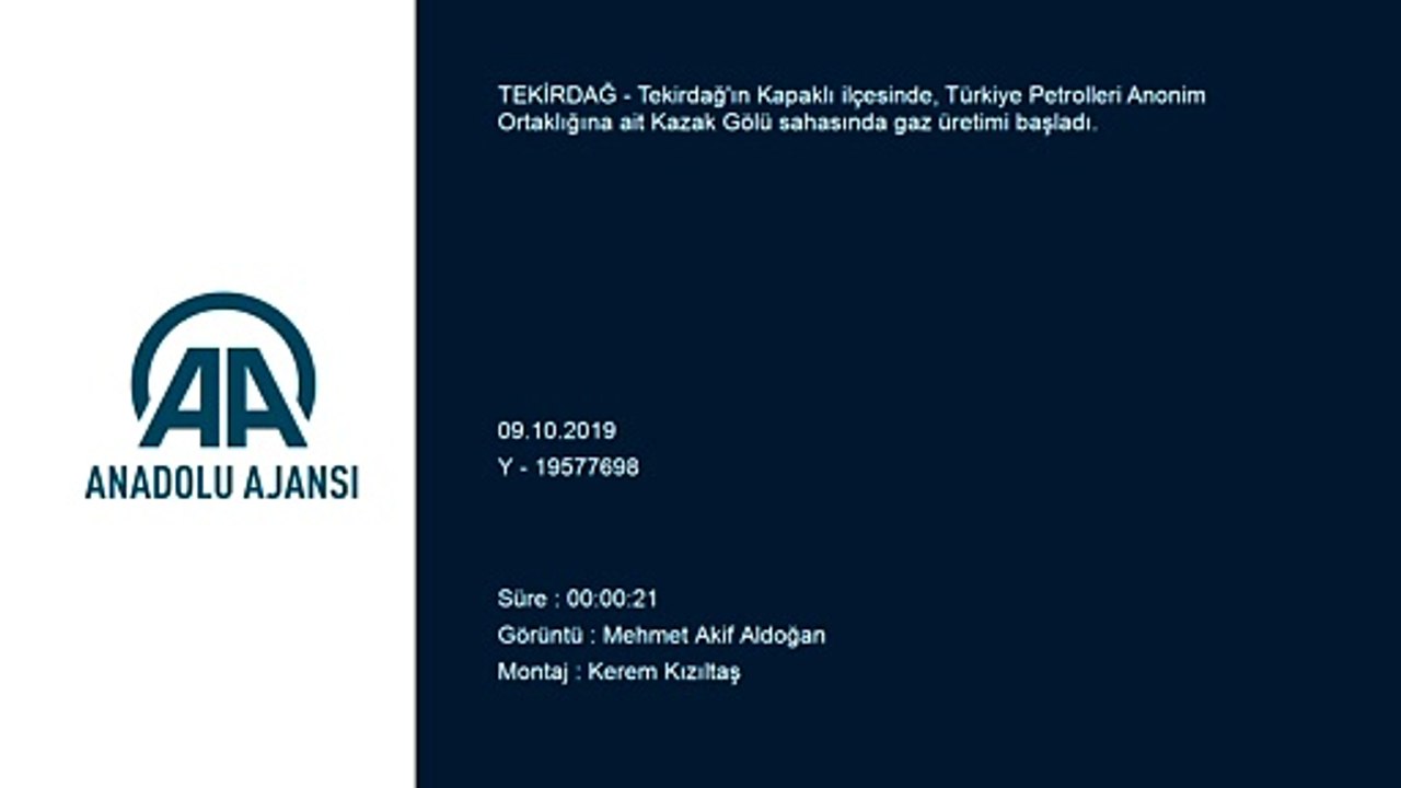 Tekirdağ'da doğal gaz bulunması - TEKİRDAĞ