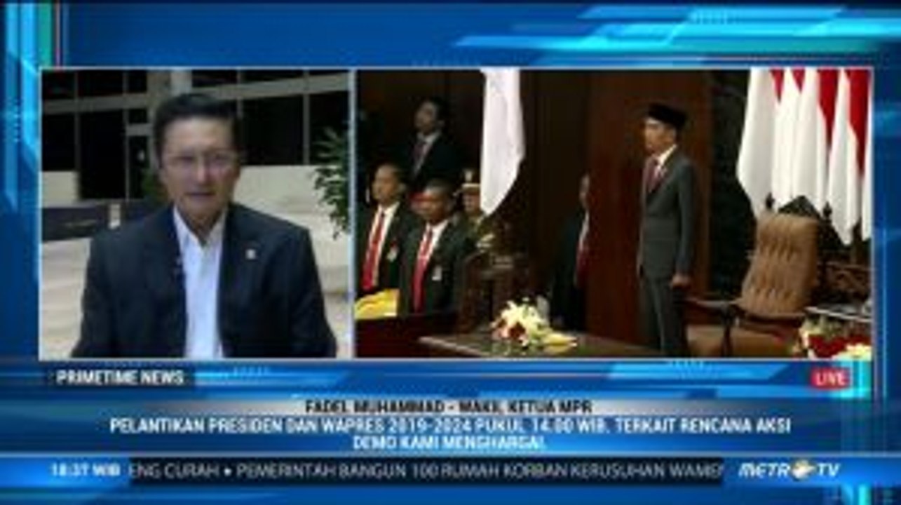 Pelantikan Presiden Diundur Jam 2 Siang, Ini Alasannya