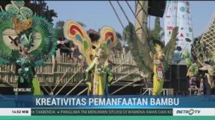 Pakaian Berbahan Dasar Bambu Tarik Perhatian di Festival Bambu