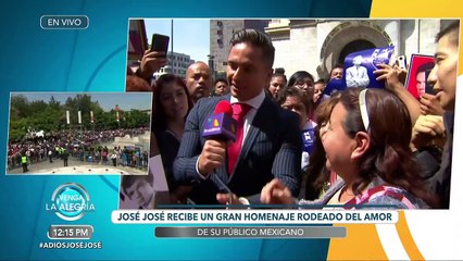 ¡El público tuvo oportunidad de despedirse de José José! | Venga La Alegría