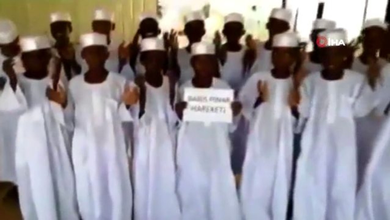 Sudanlı yetimlerden Türkiye'ye dua