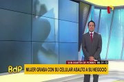 SMP: mujer grabó preciso instante de un asalto en cabina de Internet