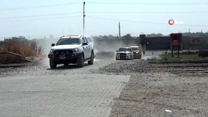 Suriye Milli Ordusu komutanları sınırda inceleme yapıyor